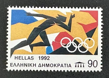 Grèce 1992 Mi. 1794 émission commune Jeux Olympiques Barcelone
