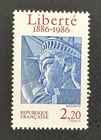 France 1986 Mi. 2554 Joint Issue Statue of Liberty Bartholdi