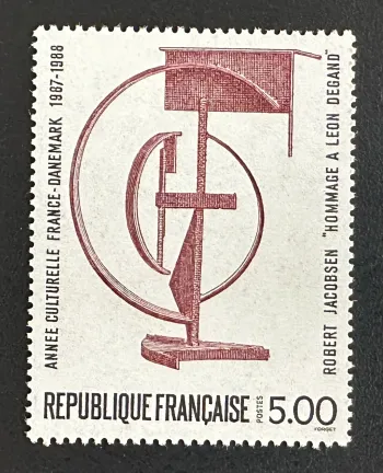 France 1988 Mi. 2687 Joint Issue Denmark Jacobsen Sculpture