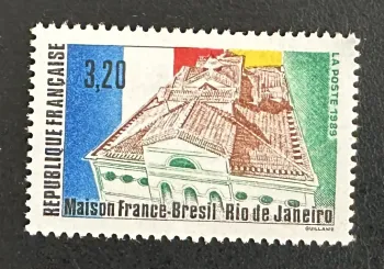 France 1989 Mi. 2797 Joint Issue France-Brazil House Rio