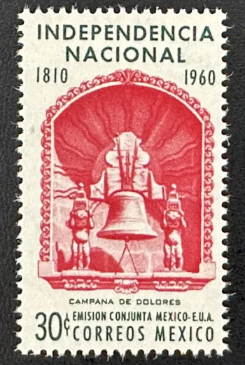 Mexiko 1960 Mi. 1093 Gemeinschaftsausgabe Unabhängigkeit Glocke Dolores