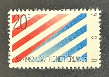 États-Unis 1982 Mi. 1582 émission commune Pays-Bas diplomatie