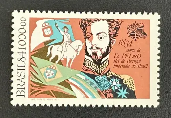 Brésil 1984 Mi. 2068 émission commune Dom Pedro roi Portugal empereur