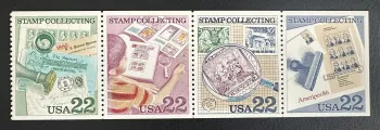 États-Unis 1986 Mi. 1783-1786 émission commune philatélie Ameripex