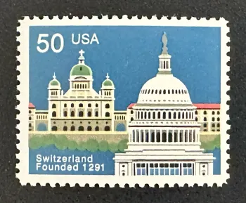 USA 1991 Mi. 2120 Gemeinschaftsausgabe Schweiz Kapitol Bundeshaus