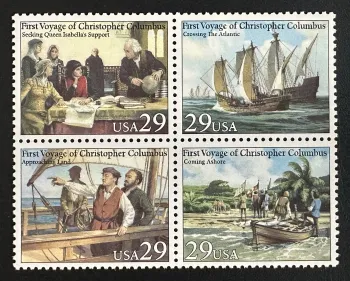 USA 1992 Mi. 2214-2217 Gemeinschaftsausgabe Kolumbus Reise