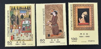 Türkei 1969 Mi. 2138-2140 RCD-Gemeinschaftsausgabe islamische Miniaturen