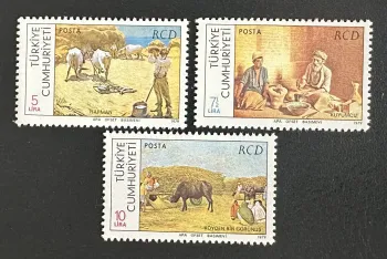 Türkei 1979 Mi. 2485-2487 RCD Gemeinschaftsausgabe Dorfgemälde