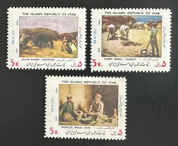 Iran 1979 Mi. 1948-1950 RCD Gemeinschaftsausgabe Gemälde Pakistan Türkei