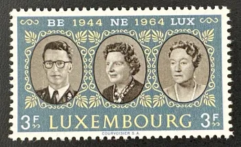 Luxembourg 1964 Mi. 700 émission commune Benelux royauté portraits