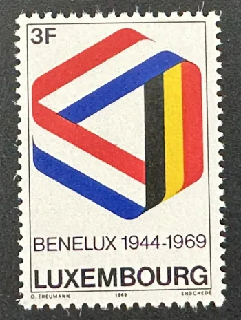 Luxemburg 1969 Mi. 793 BENELUX-Gemeinschaftsausgabe 25 Jahre Flaggen