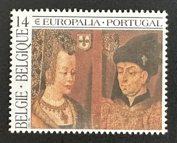 Belgique 1991 Mi. 2461 émission commune Europalia Portugal peinture