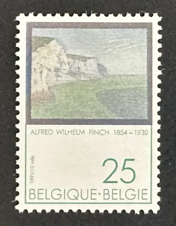 Belgium 1991 Mi. 2469 joint issue Alfred Wilhelm Finch painting