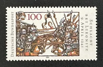 Allemagne 1991 Mi. 1511 émission commune bataille Liegnitz 1241