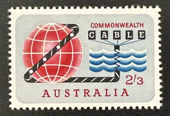 Australie 1963 Mi. 338 émission commune câble sous-marin Commonwealth