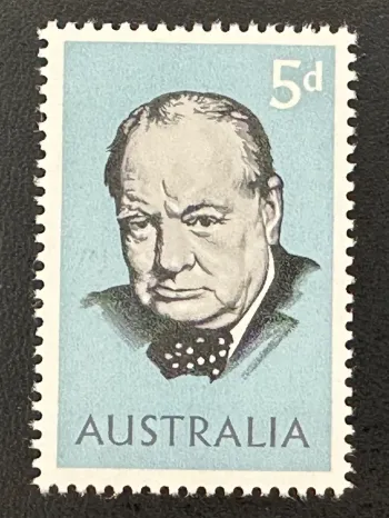 Australie 1965 Mi. 353 émission commune Winston Churchill portrait