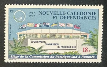 Nouvelle-Calédonie 1972 Mi. 512 émission commune Commission Pacifique Sud