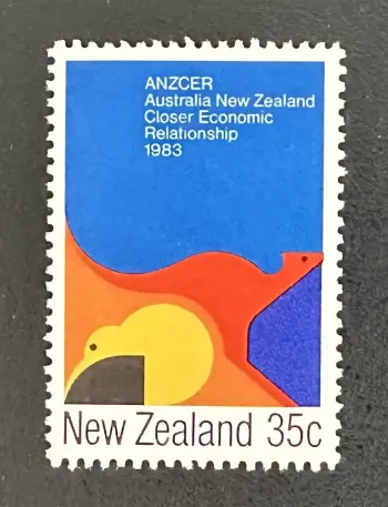 Neuseeland 1983 Mi. 863 Gemeinschaftsausgabe ANZCER Kiwi Känguru