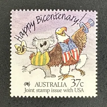 Australie 1988 Mi. 1079 émission commune bicentenaire koala aigle USA