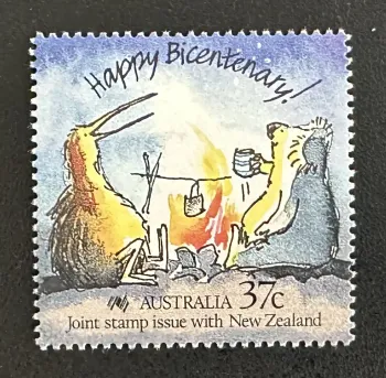 Australien 1988 Mi. 1118 Gemeinschaftsausgabe Bicentennial Känguru Kiwi