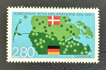 Danemark 1985 Mi. 829 émission commune déclarations Copenhague-Bonn