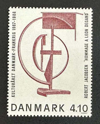 Danemark 1988 Mi. 928 émission commune Robert Jacobsen sculpture