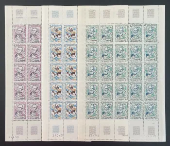 Mauritanie 1972 YT 298-300 planche télécommunications Morse Bell
