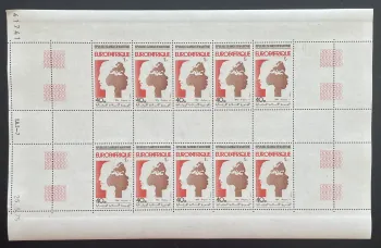 Mauritanie 1975 YT 336 planche Europafrique carte Europe Afrique