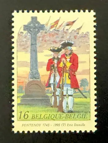 Belgium 1995 Mi. 2652 Joint Issue Battle of Fontenoy 1745 Cross