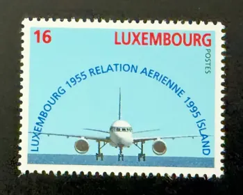 Luxemburg 1995 Mi. 1374 Gemeinschaftsausgabe Island Luftfahrt Flugzeug