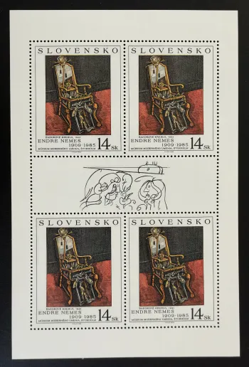 Slovaquie 1996 Mi. 263 Klb. émission commune Endre Nemes baroque