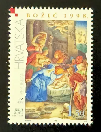 Croatie 1998 Mi. 490 émission commune Noël Nativité Julije Klović