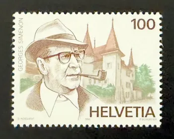 Suisse 1994 Mi. 1535 émission commune Georges Simenon écrivain Maigret