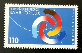 Allemagne 1997 Mi. 1957 émission commune Saar-Lor-Lux région européenne