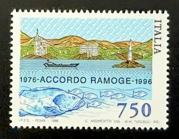 Italy 1996 Mi. 2434 joint issue RAMOGE agreement Mediterranean lighthouse