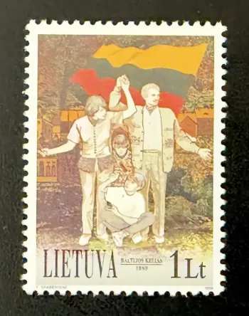 Lituanie 1999 Mi. 704 émission commune voie balte chaîne humaine