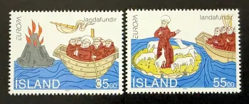 Islande 1994 Mi. 800-801 émission commune Europa CEPT Saint Brendan