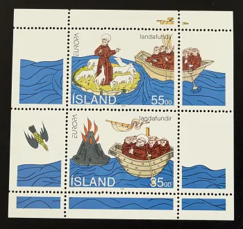 Islande 1994 Mi. Bl. 15 émission commune Europa découvertes Brendan