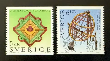 Sweden 1995 Mi. 1910-1911 joint issue Tycho Brahe Uranienborg