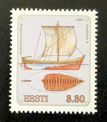 Estonie 1997 Mi. 302 émission commune voilier ancien Maasilinna Laev