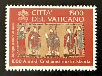 Vatican 2000 Mi. 1337 joint issue Christianity Iceland Holar