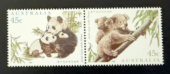 Australia 1995 Mi. 1497-1498 Joint Issue China Panda Koala Wildlife