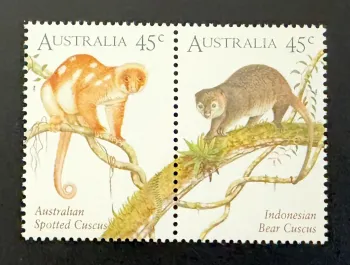 Australien 1996 Mi. 1540-1541 Gemeinschaftsausgabe Kuskus Beuteltiere