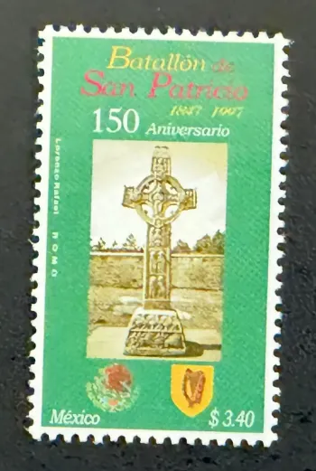 Mexico 1997 Mi. 2652 joint issue San Patricio Battalion cross