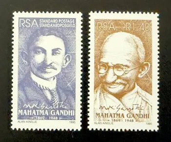 Afrique du Sud 1995 Mi. 971-972 émission commune Mahatma Gandhi