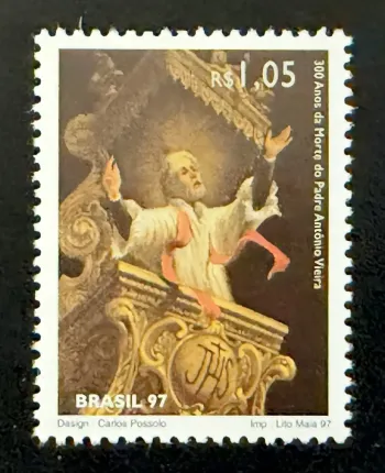 Brésil 1997 Mi. 2761 émission commune Padre António Vieira jésuite