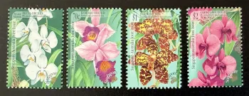 Singapour 1998 Mi. 902-905 émission commune Australie orchidées