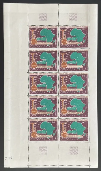 Mauretanien 1967 YT PA 69 Bogen Afrikanisch-Madagassische Union Post