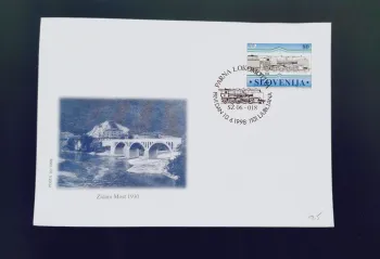 Slovénie FDC 1998 locomotive vapeur Zidani Most Ljubljana