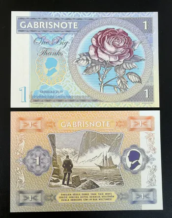 Matej Gabris Gabrisnote 1 One Big Thanks Grimstad 2023 Billet fantaisie UNC